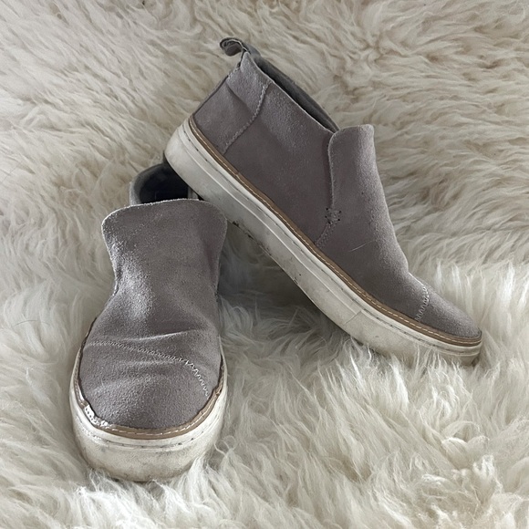 Toms Tan Suede Ankle Boots - Picture 1 of 8